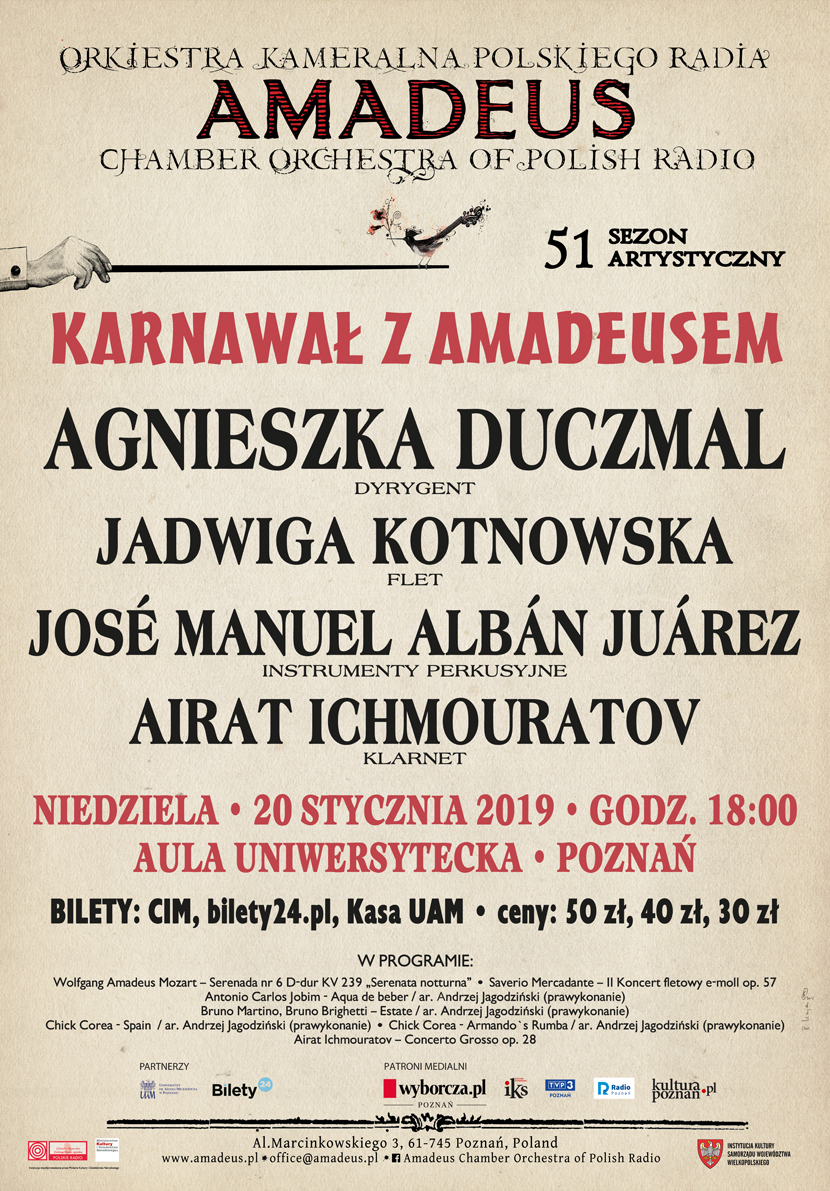 AFISZ karnawał z amadeusem - Materiały prasowe