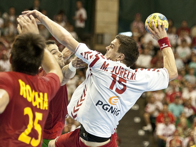 Piłka ręczna, Polska - Portugalia - Przemek Modliński