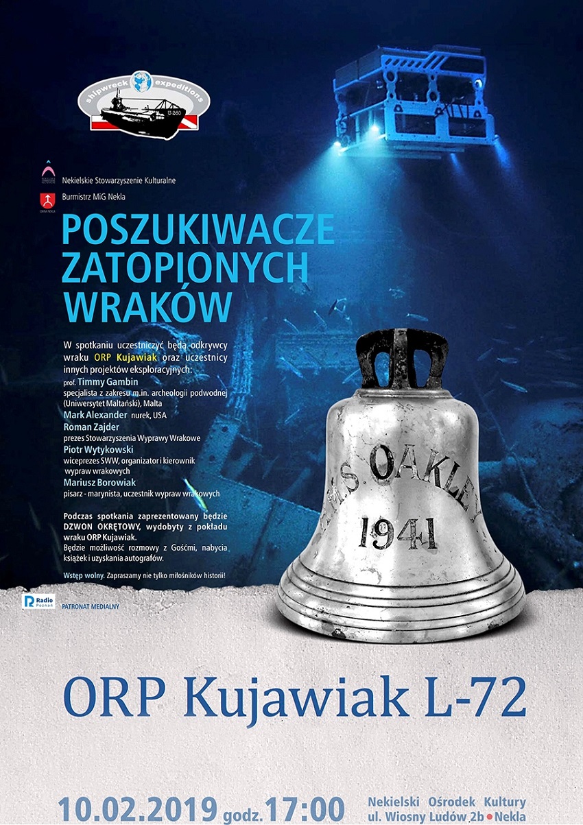 KUJAWIAK 900 poszukiwacze zatopionych wraków - Materiały prasowe