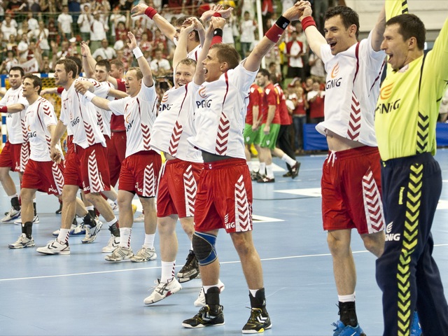 Piłka ręczna, Polska - Portugalia - Przemek Modliński
