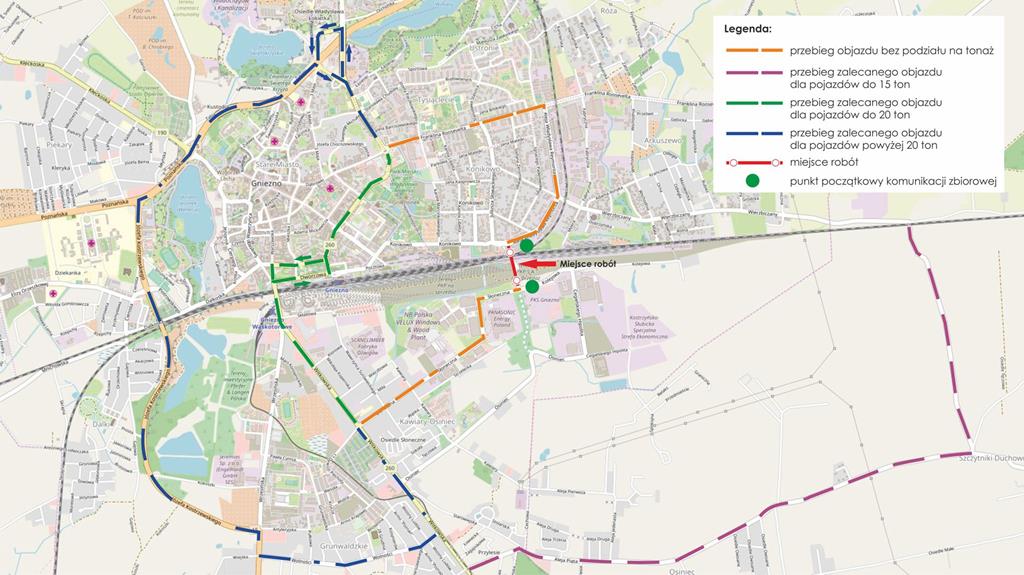 gniezno remont objazdy - Materiały prasowe
