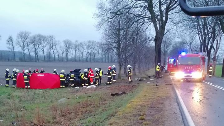 wypadek Rogoźno - OSP Rogoźno
