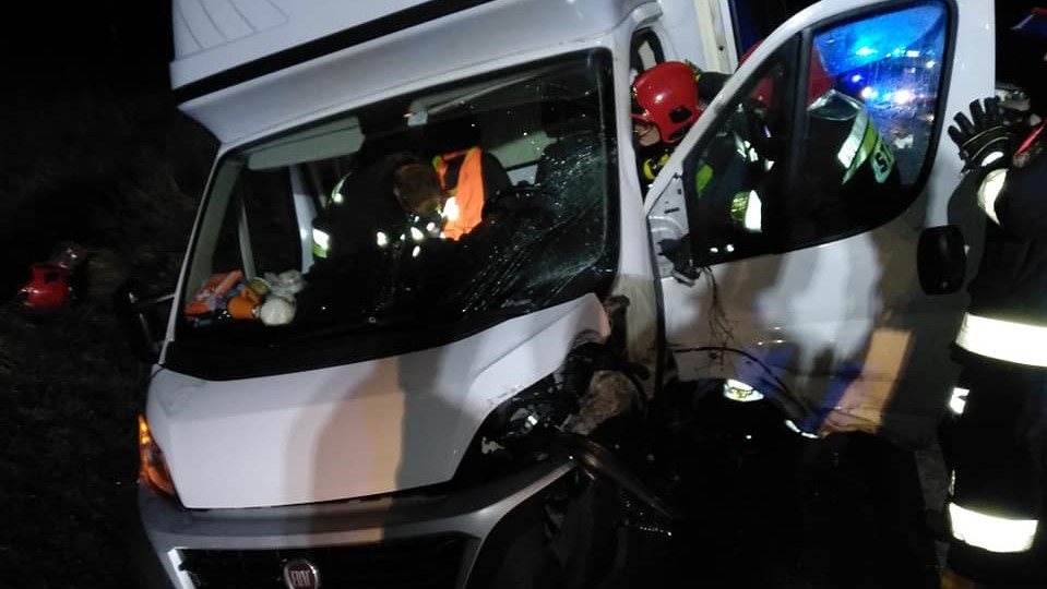 wypadek koło kąkolewa dobramyśl - OSP Osieczna