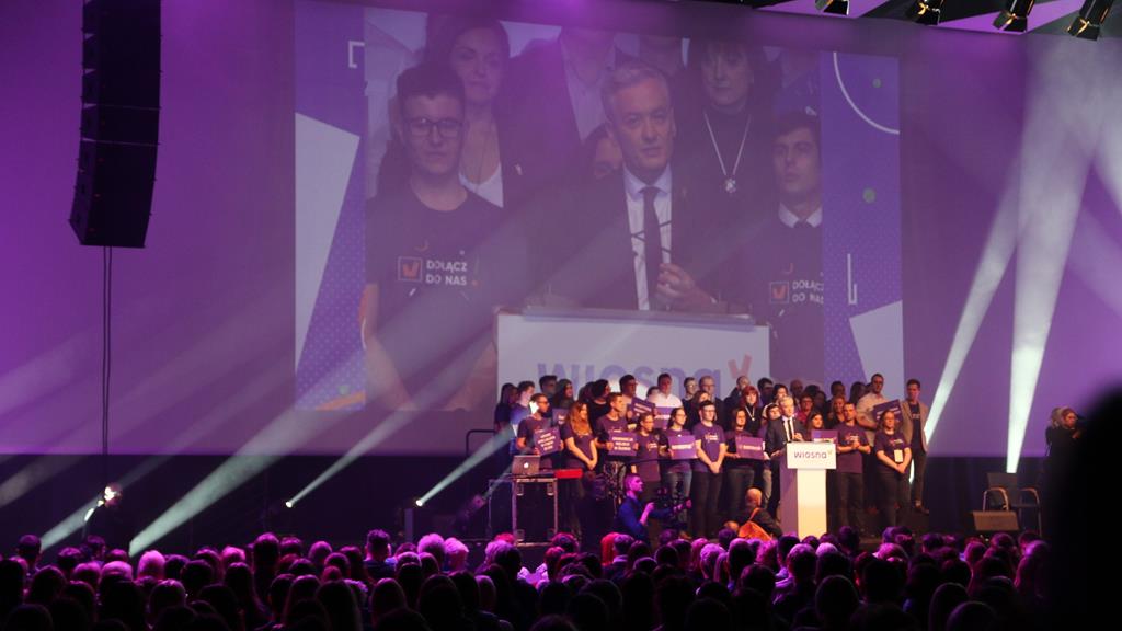 Robert Biedroń konwencja partii Wiosna Poznań - Jacek Butlewski