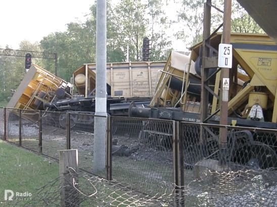 wykolejenie wagonów sośnie - Archiwum