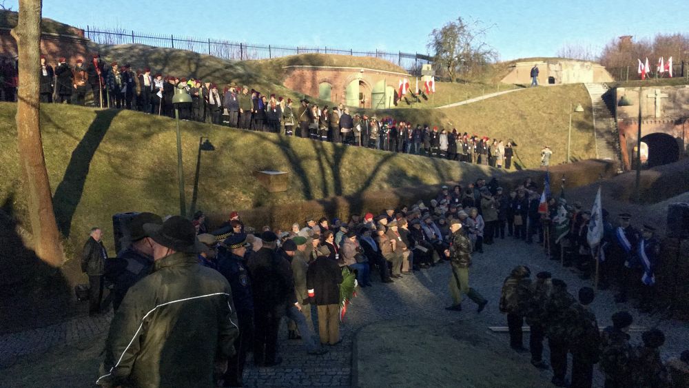 harcerze fort VII uroczystość - Michał Jędrkowiak