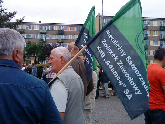 kopalnia Adamów pikieta 1 - Iwona Krzyżak