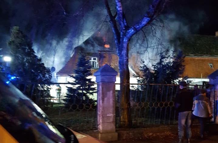 pożar wydawy - OSP JOT Krobia FB