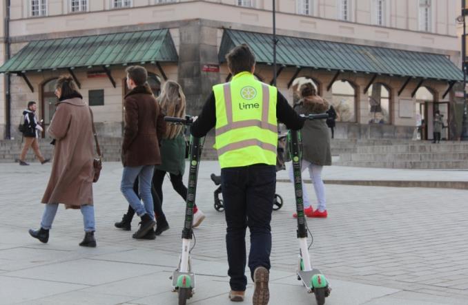 lime ustawienie hulajnóg  - Lime