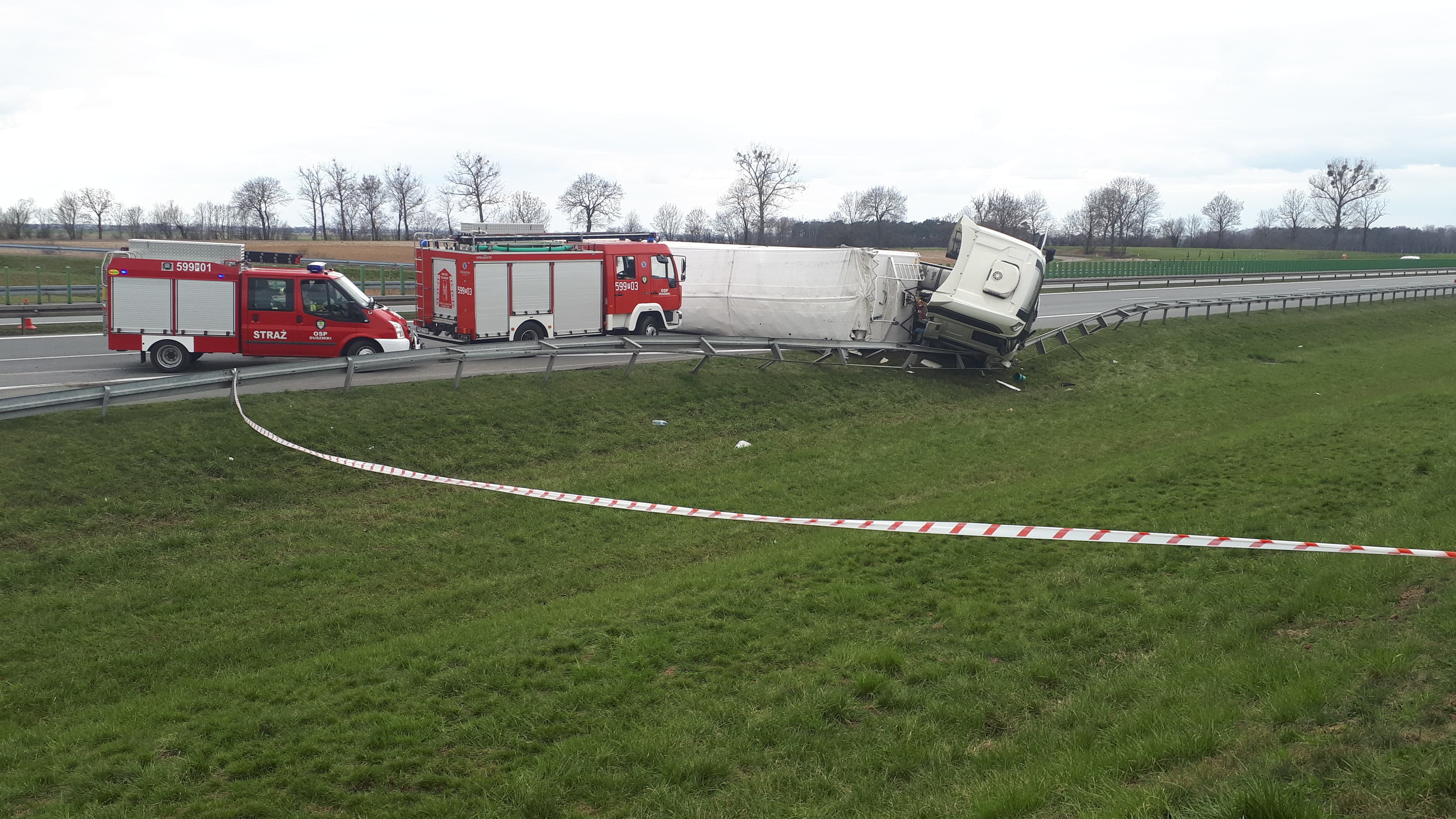 wypadek ciężarkówki a2 - Wojciech Sikorski