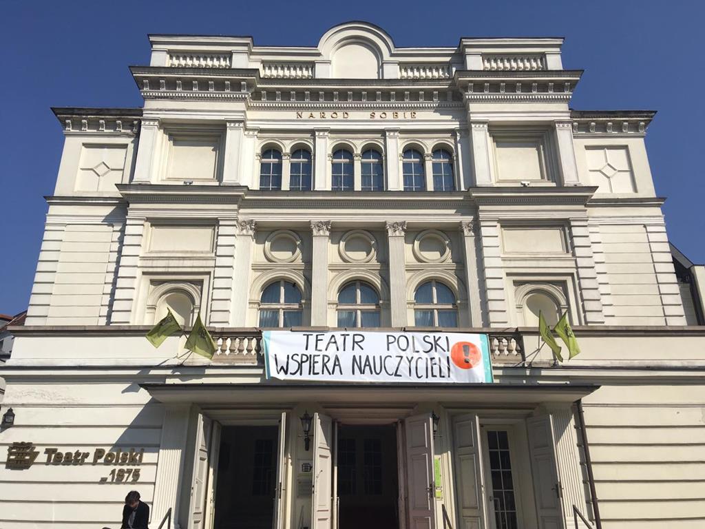 teatr polski strajk nauczycieli - Jacek Butlewski