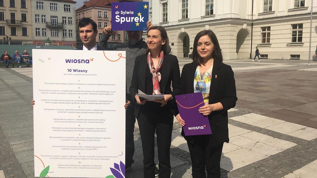 partia wiosna konferencja niepełnosprawni sylwia surek - Danuta Synkiewicz