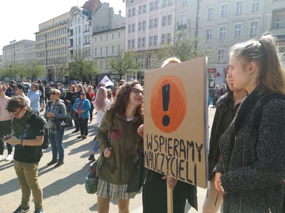 uczniowie solidarrni z nauczycielami 2 - Sandra Soluk