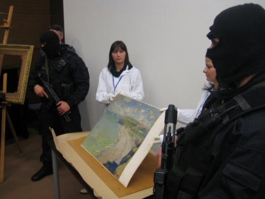 Plaża w Pourville po zatrzymaniu złodzieja - Wojciech Chmielewski