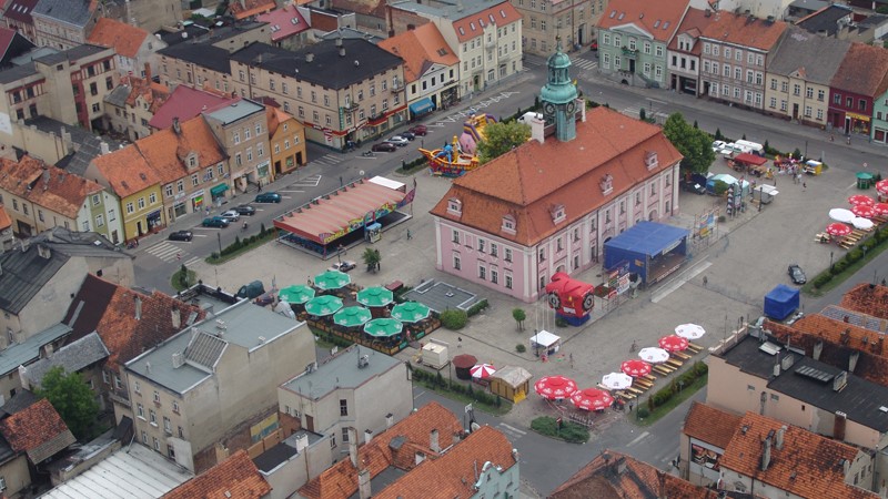 Rawicz z lotu ptaka rynek - Urząd Miejski Gminy Rawicz