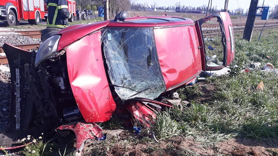 wypdaek żydowo szynobus - fb:OSP Czerniejewo