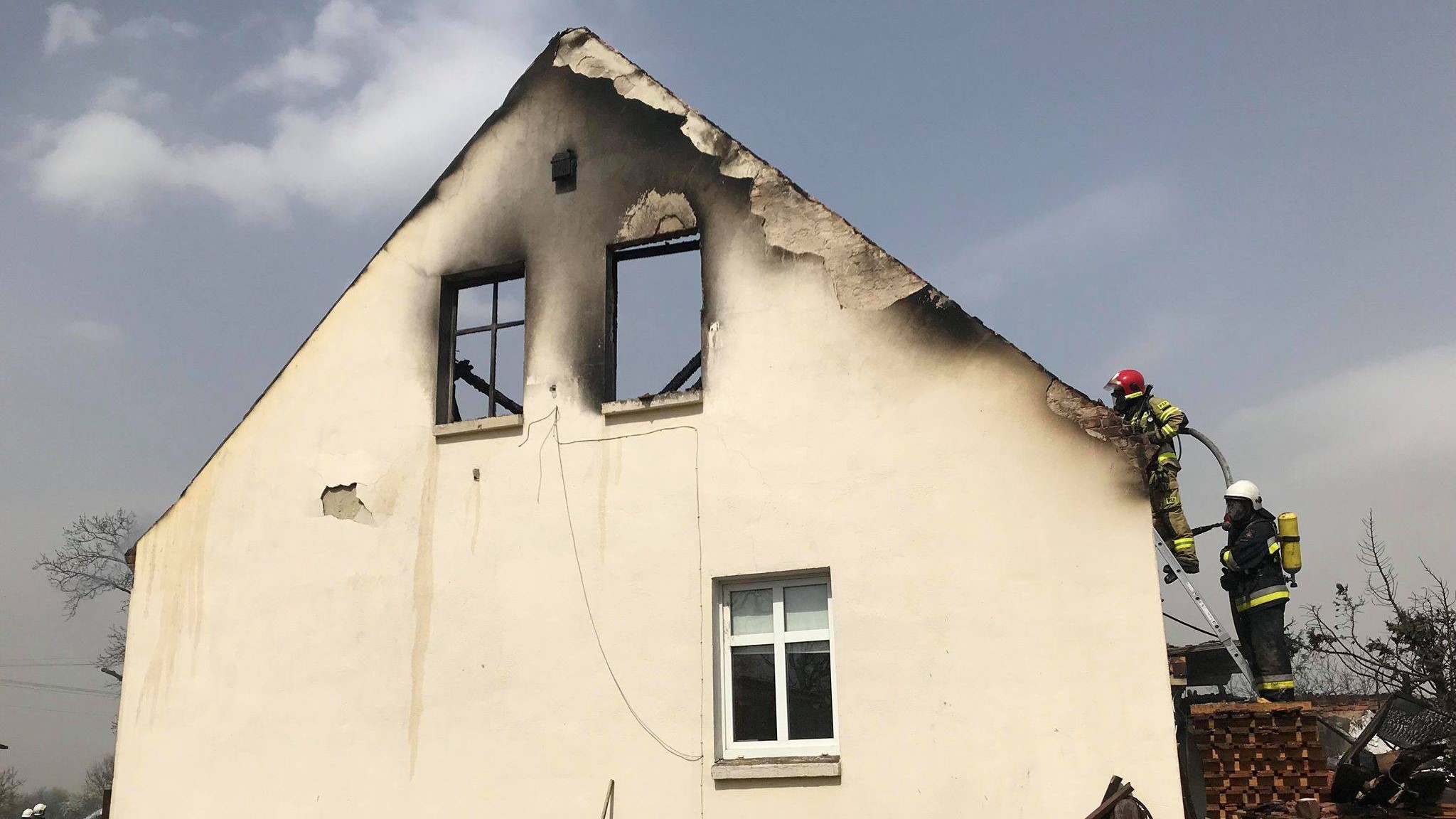 pozar Brzostowo - fb/ospszamocin