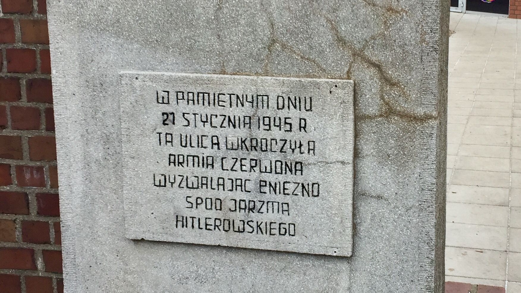 gniezno armia czerwona tablica wyzwolenie - Archiwum