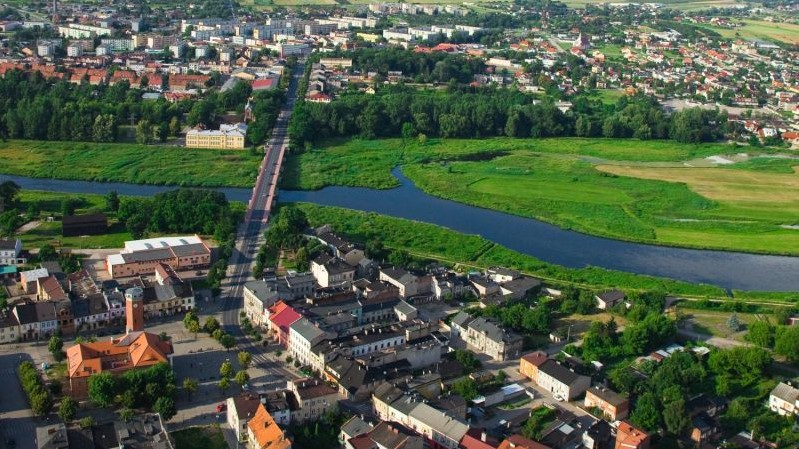 miasto koło z lotu ptaka  - kolo.pl
