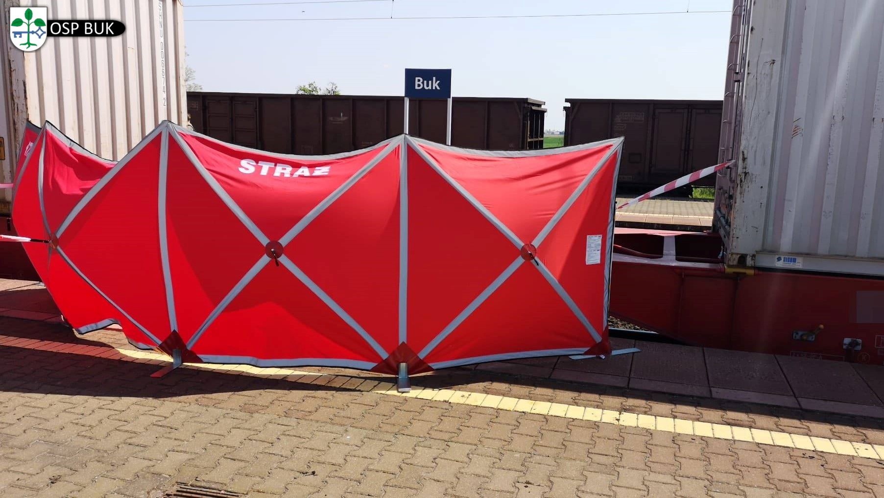 buk wypadek śmiertelny potrącenie pociąg - Ochotnicza Straż Pożarna w Buku