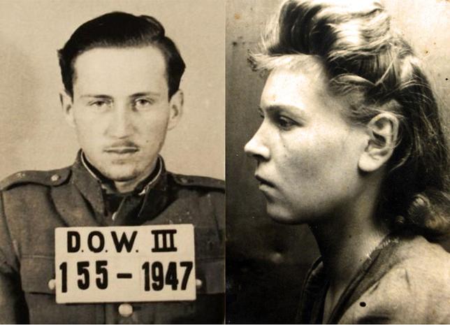 Ppor. Jerzy Przerwa i Zofia Rojuk - Reprodukcja Krzysztof M. Kaźmierczak