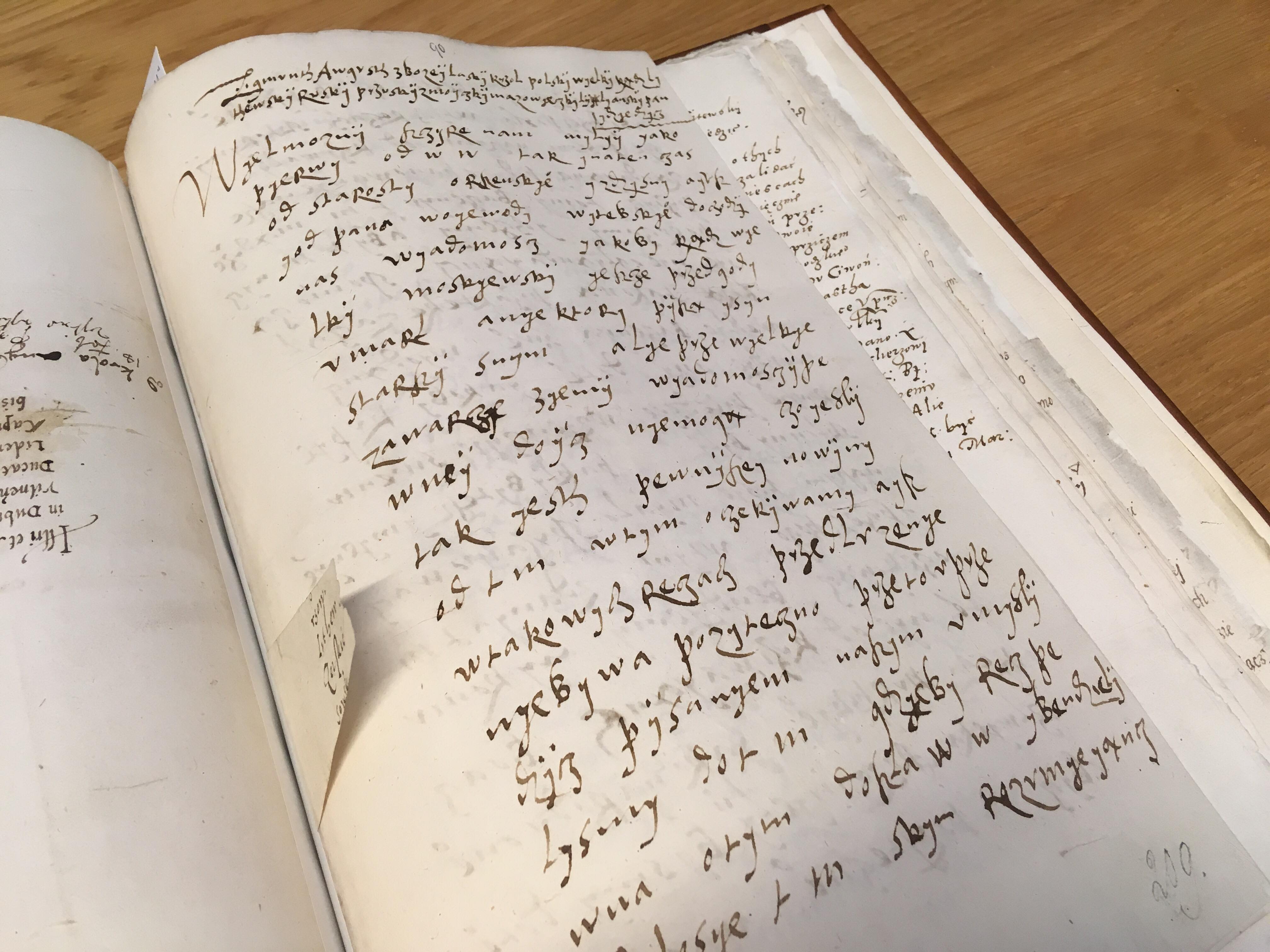 Pismo Zygmunta Augusta - Pismo Zygmunta Augusta/Fot. Jacek Butlewski