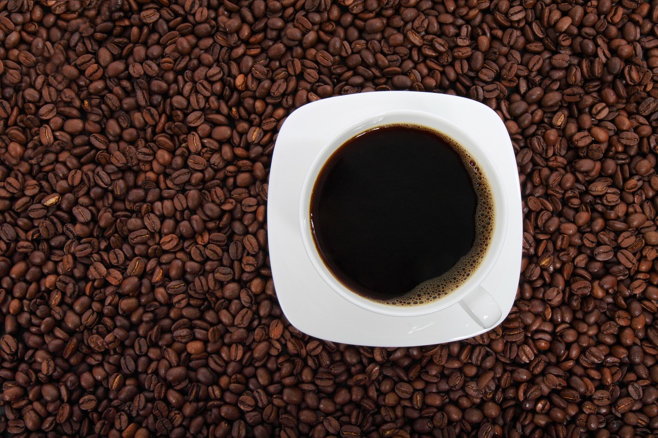 kawa ziarna kawy espresso - pixabay