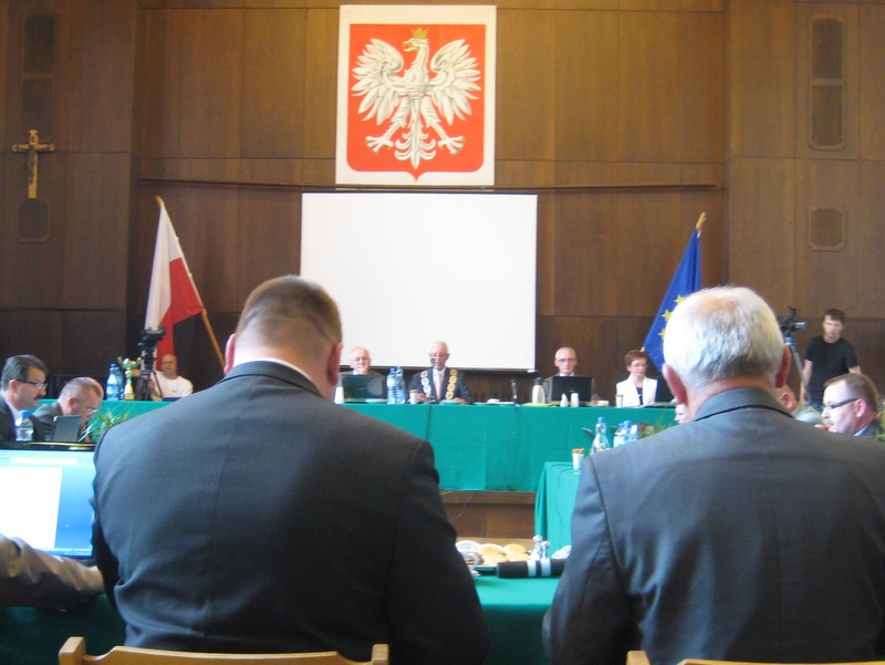 Sesja rady powiatu pilskiego - Wiesława Pinkowska