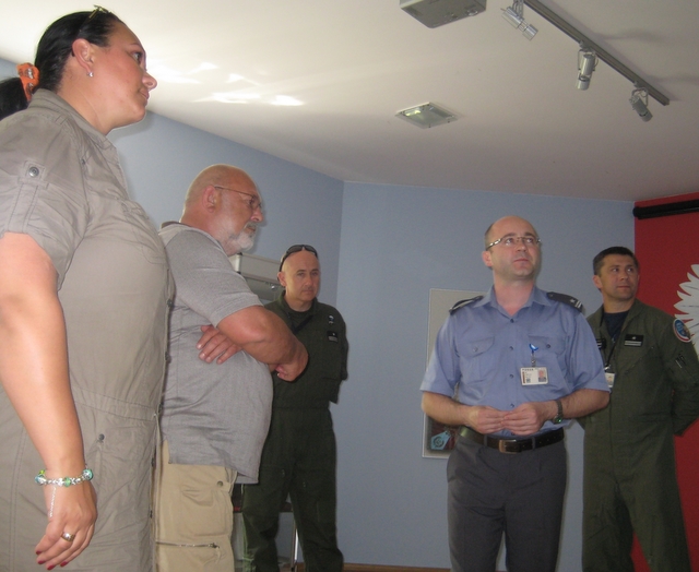 Wizyta w bazie Krzesiny - licytacja WOŚP - Adam Michalkiewicz