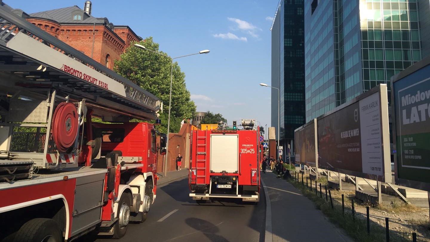 pożar Andersia straż wóz  - Jacek Butlewski