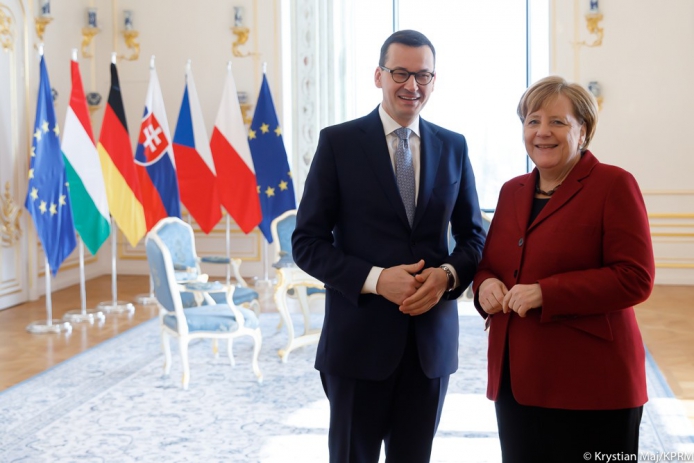 Angela Merkel i Mateusz Morawiecki - www.premier.gov.pl