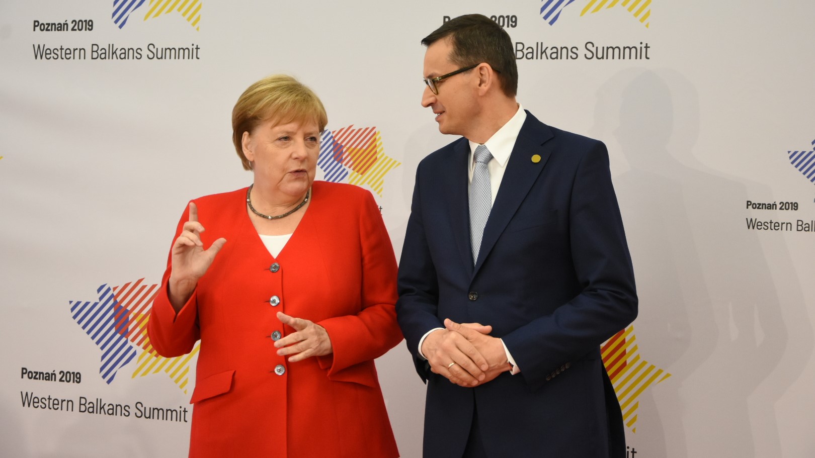 premier mateusz morawiecki i kanclerz angela merkel - Wojtek Wardejn