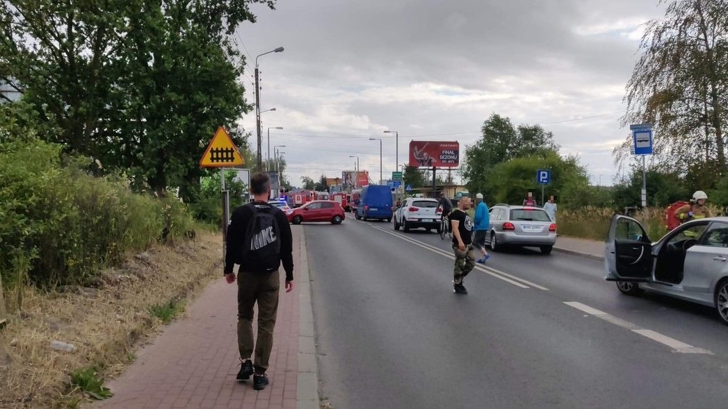 wypadek przejazd plewiska ul grunwaldzka - TT:Mariusz