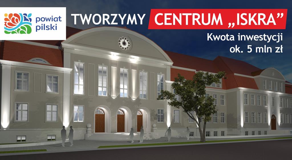 kino iskra piła remont modernizacja elewacja wizualizacja - Powiat Pilski