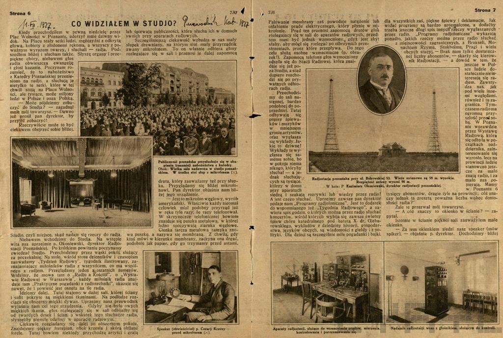 Kazimierz Okoniewski radio nowe dokumenty - Cyfrowe Repozytorium Lokalne / Jędrzej Walkowiak