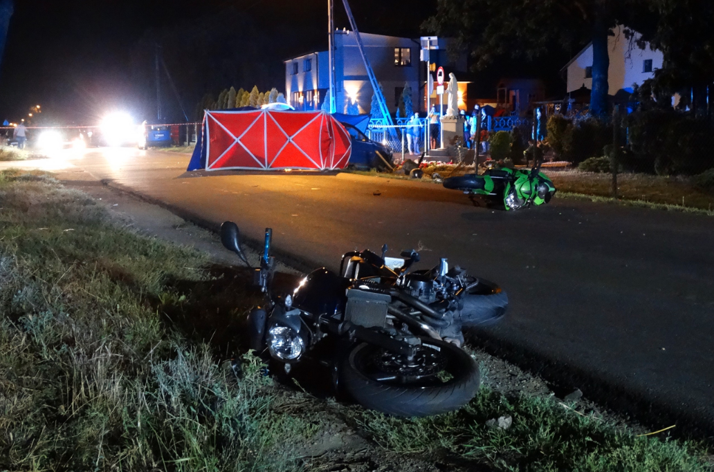 motocyklista pod Kaliszem - kalisz24.info