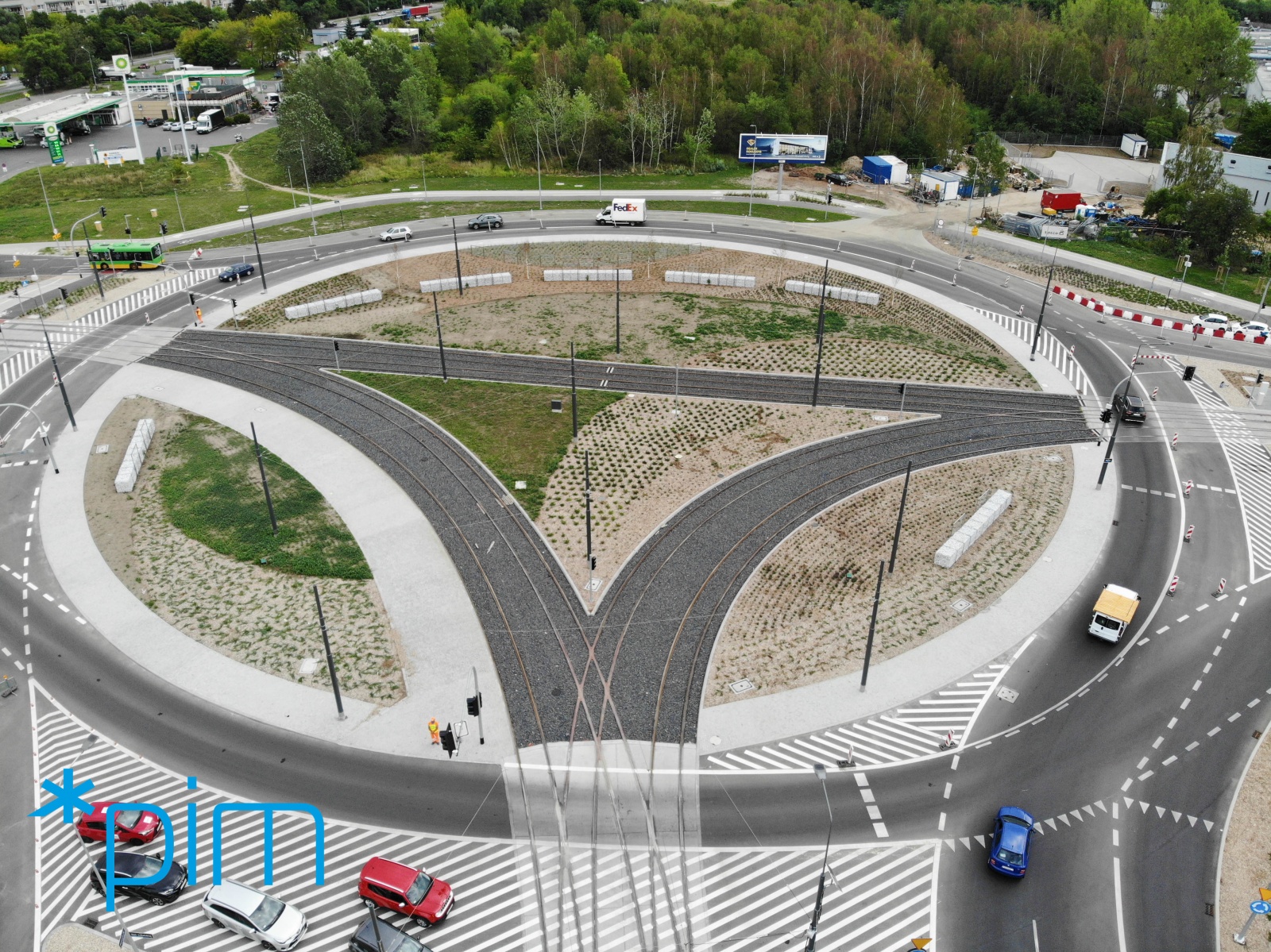 rondo żegrze po remoncie - Poznańskie Inwestycje Miejskie