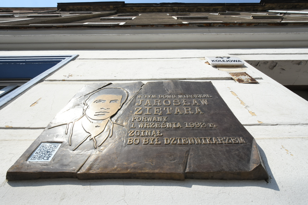 tablica Jarosław Ziętara - Wojtek Wardejn