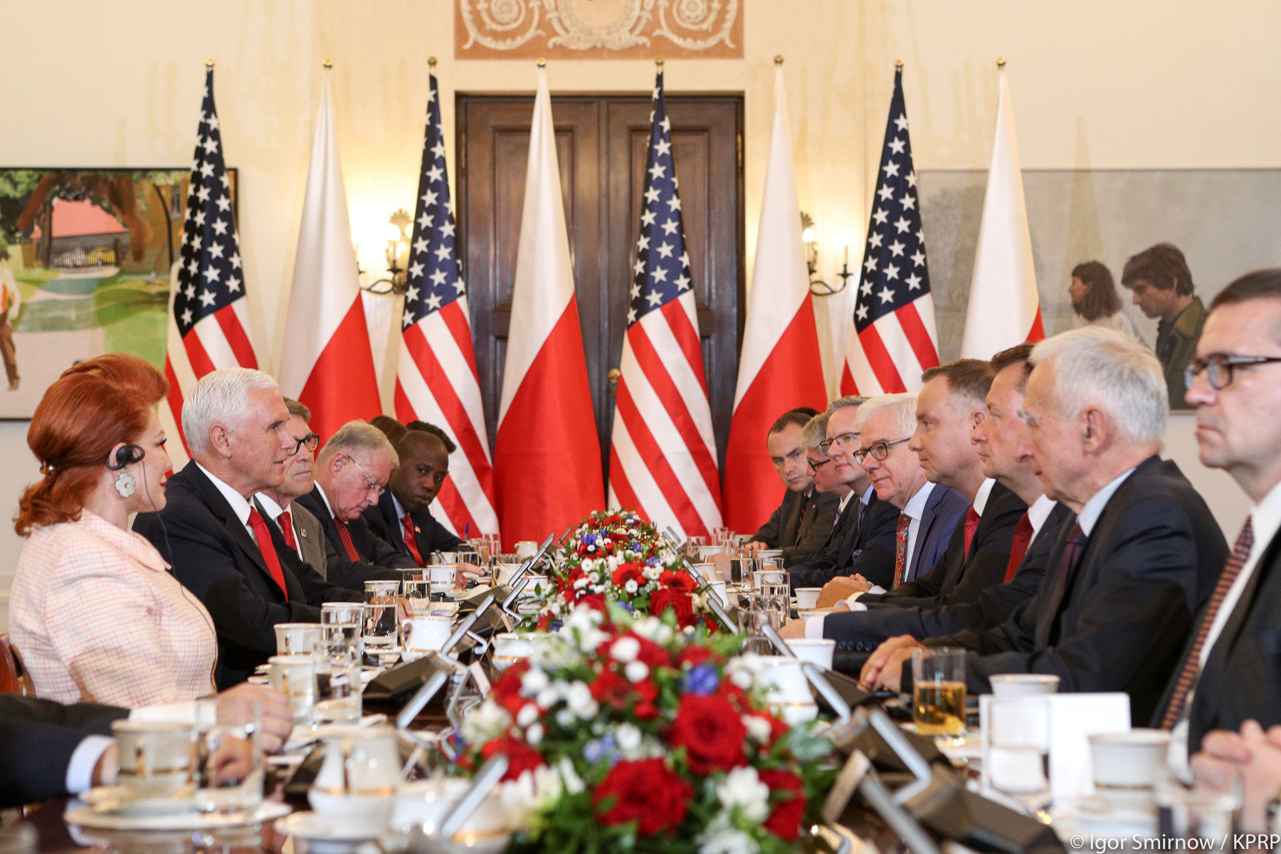 Spotkanie Andrzej Duda i Mike Pence  - Igor Smirnow/KPRP