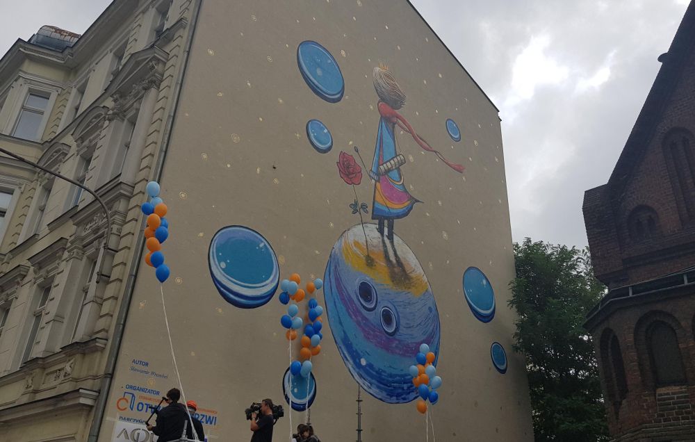 mały książe mural - Hubert Jach