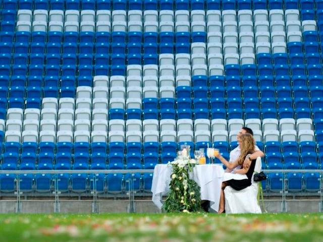 Kolacja na stadionie - Euro Poznań 2012
