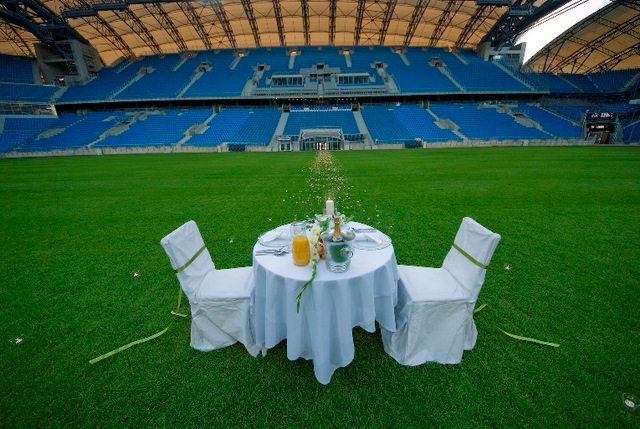 Kolacja na stadionie - Euro Poznań 2012