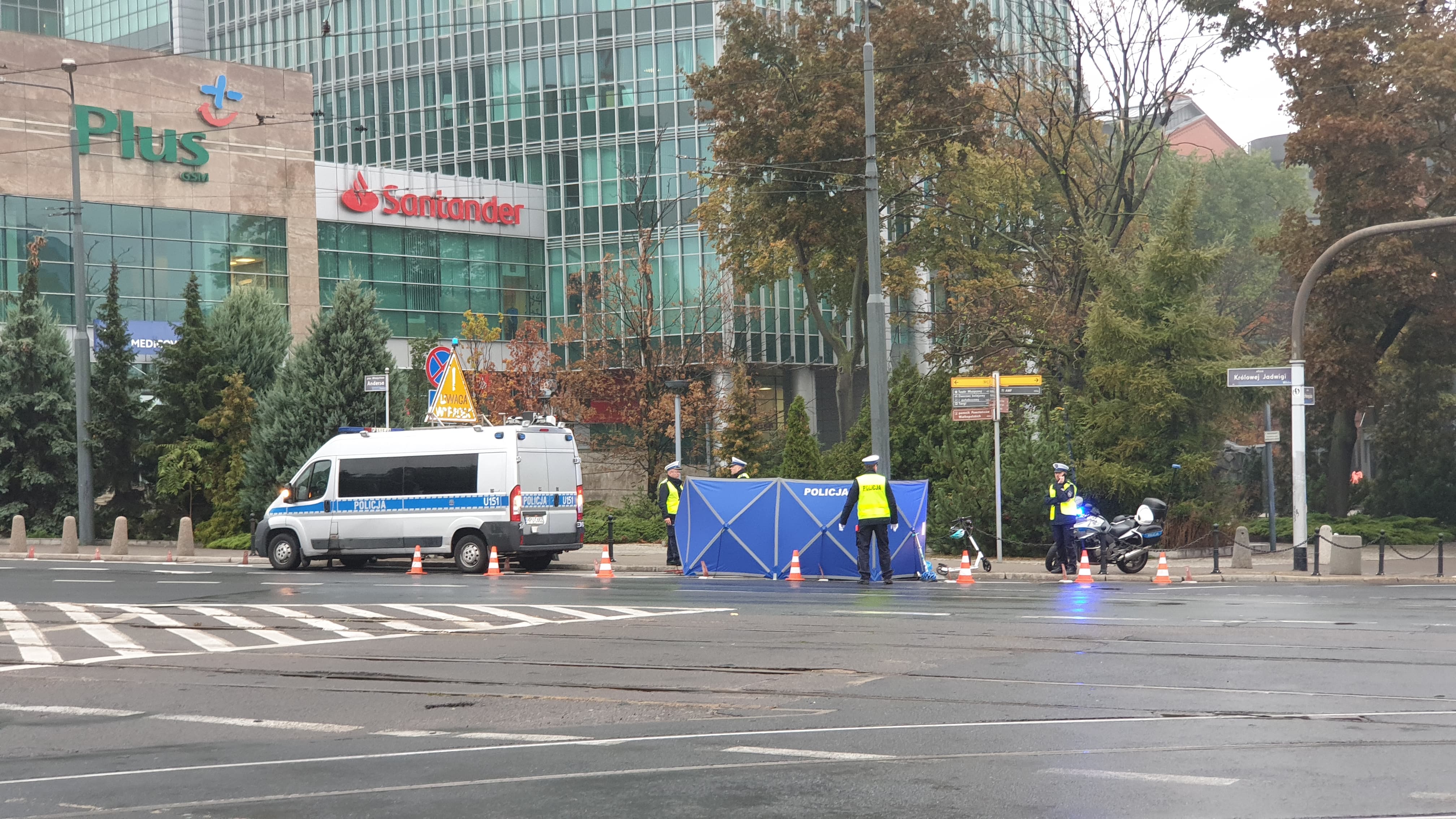 policja przejście piesi akcja - Michał Jędrkowiak