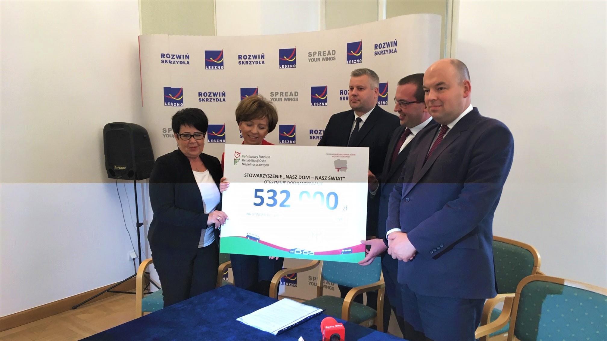 Ponad pół miliona złotych Państwowy Fundusz Rehabilitacji Osób Niepełnosprawnych przekazał na stworzenie w Lesznie warsztatów terapii zajęciowej dla pełnoletnich niepełnosprawnych - Jacek Marciniak