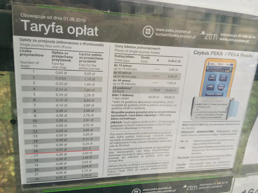 błędny cennik mpk 33 złote - Adam Michalkiewicz