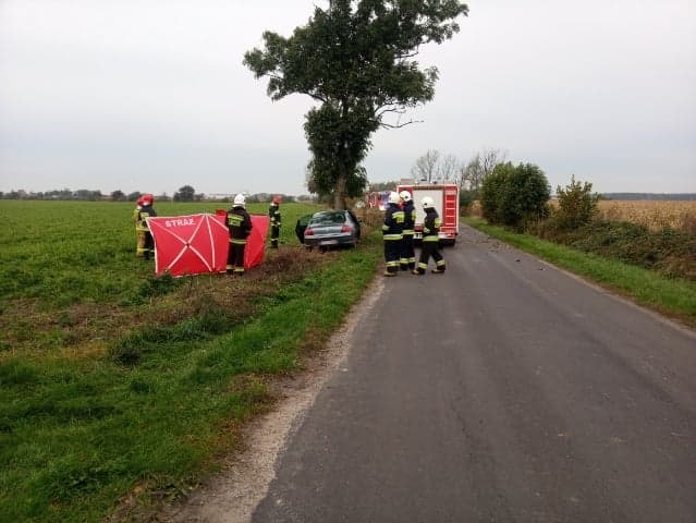 wypadek pod Jarocinem - KPP Jarocin