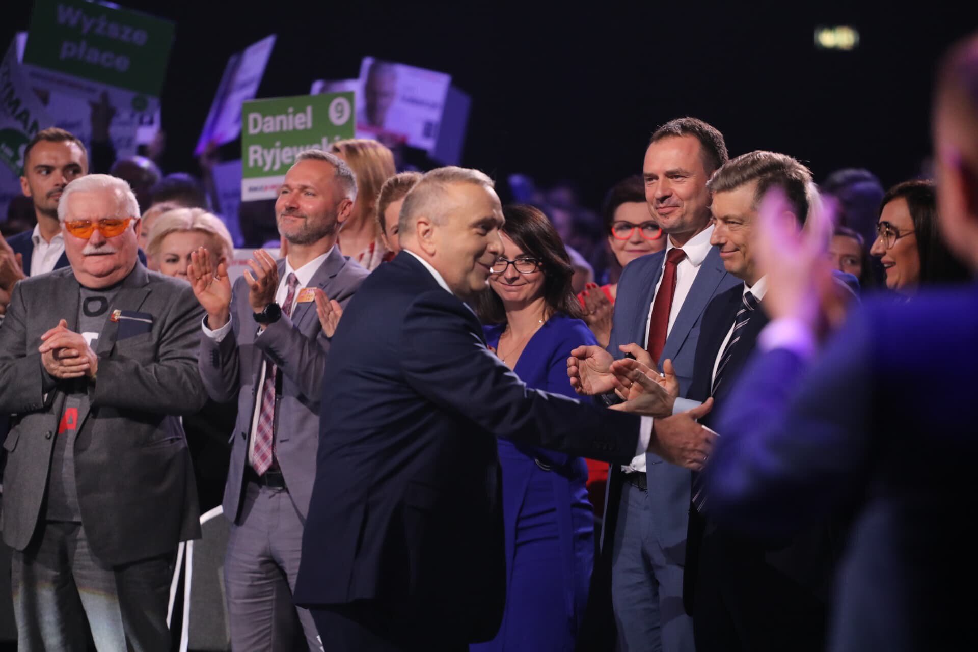 wałęsa i schetyna na konwencji - TT: KO