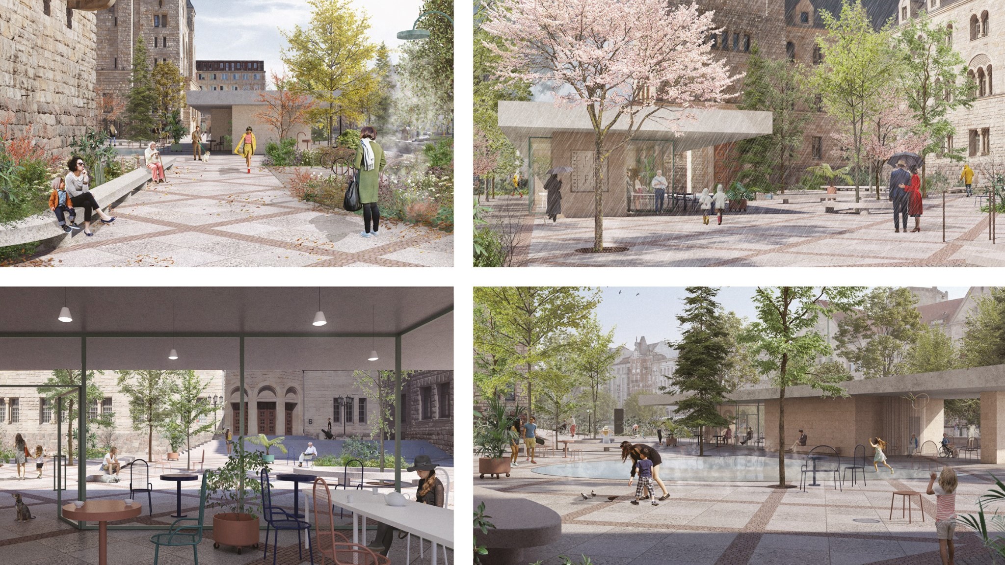 zamiast parkingu ck zamek wizualizacja skwer -  Centrum Kultury ZAMEK w Poznaniu