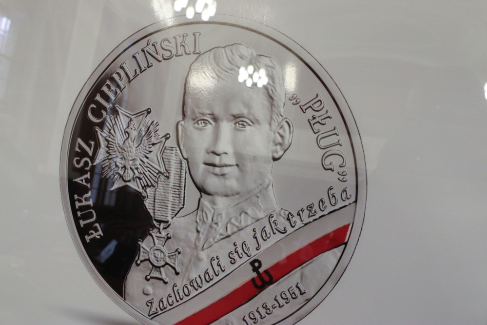 Łukasz Ciepliński na monecie - Leon Bielewicz