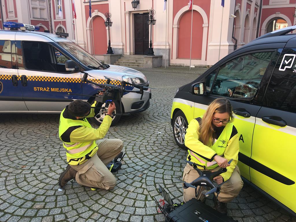 dron poznań spalanie śmieci - Adam Michalkiewicz 